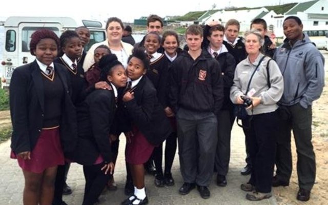 Marine Science Club learners on an outing to I&J Abalone Farm on 14 October 2015 organised by Whale Coast Conservation.